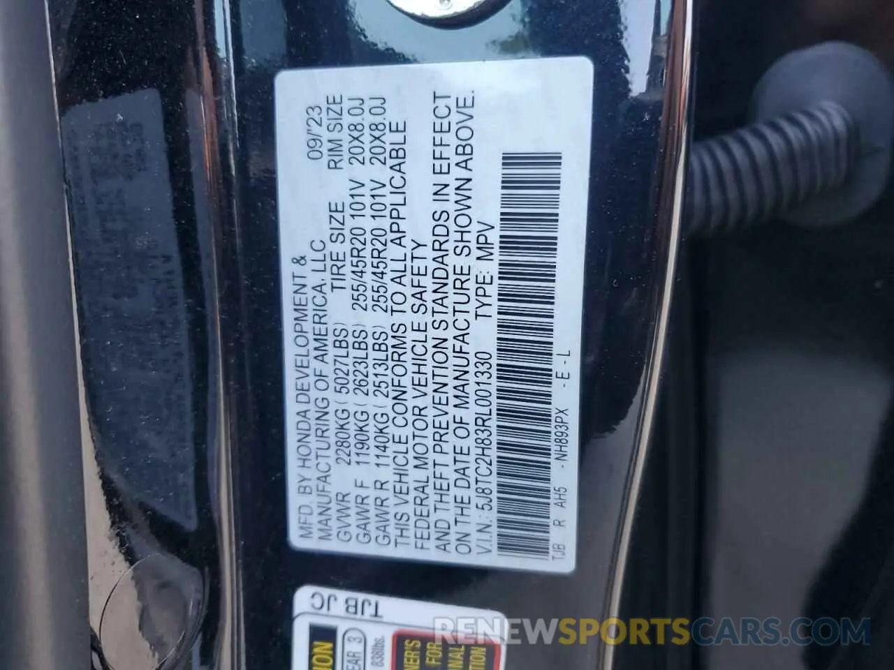 14 Photograph of a damaged car 5J8TC2H83RL001330 ACURA RDX 2024