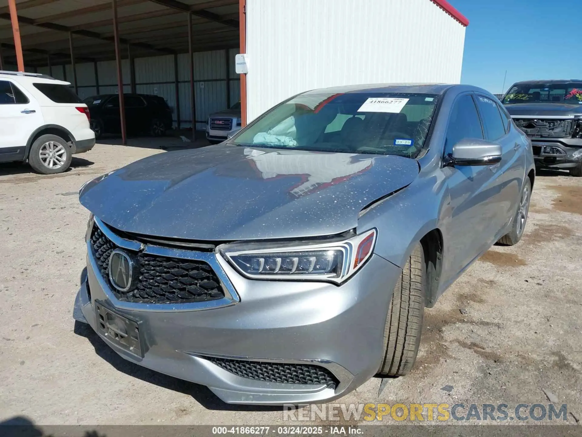 2 Photograph of a damaged car 19UUB1F30KA010108 ACURA TLX 2019