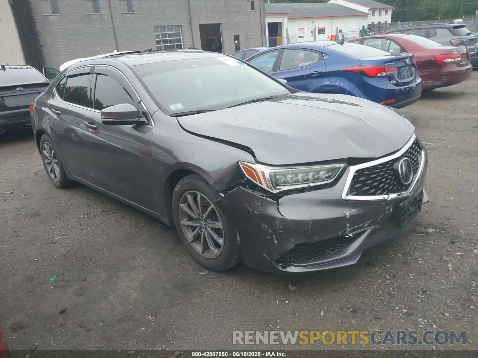 1 Photograph of a damaged car 19UUB1F54KA009075 ACURA TLX 2019