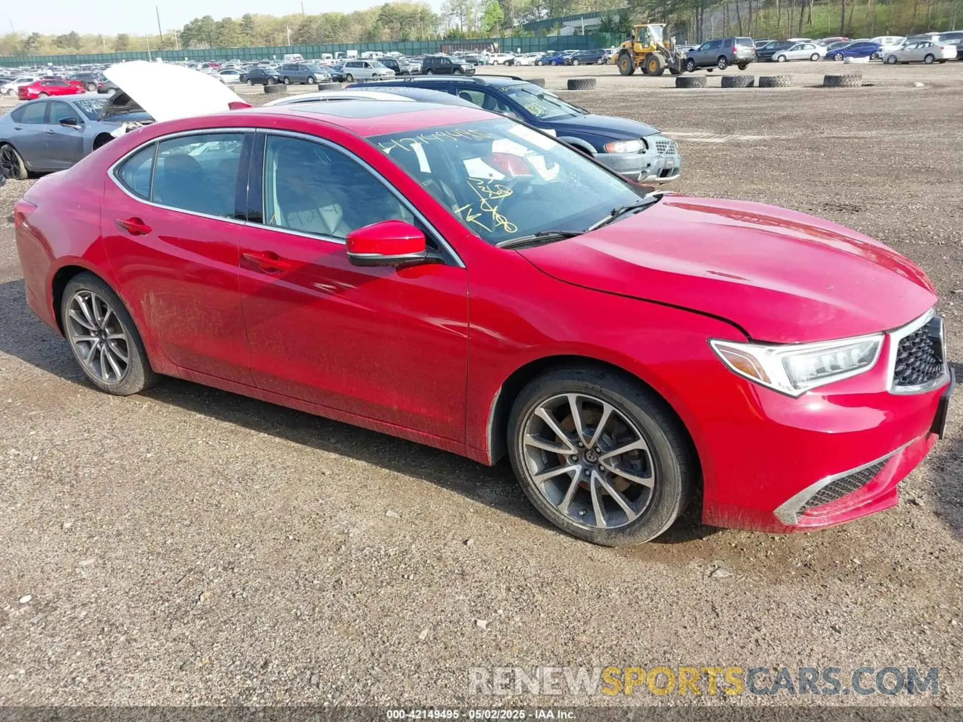 1 Photograph of a damaged car 19UUB2F37KA005185 ACURA TLX 2019