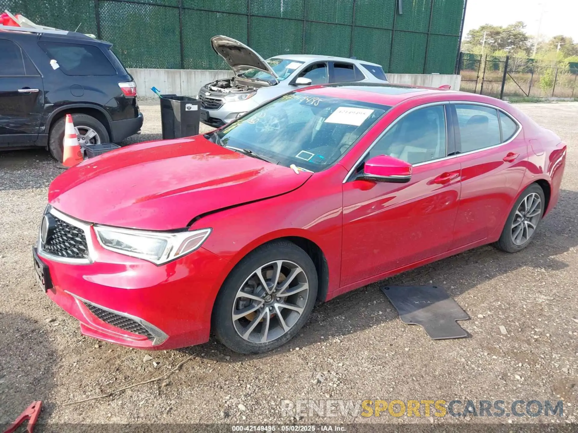2 Photograph of a damaged car 19UUB2F37KA005185 ACURA TLX 2019