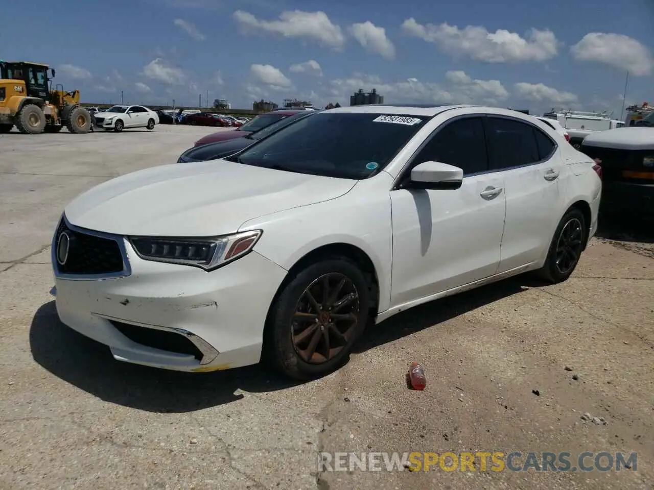 1 Photograph of a damaged car 19UUB2F44KA001958 ACURA TLX 2019