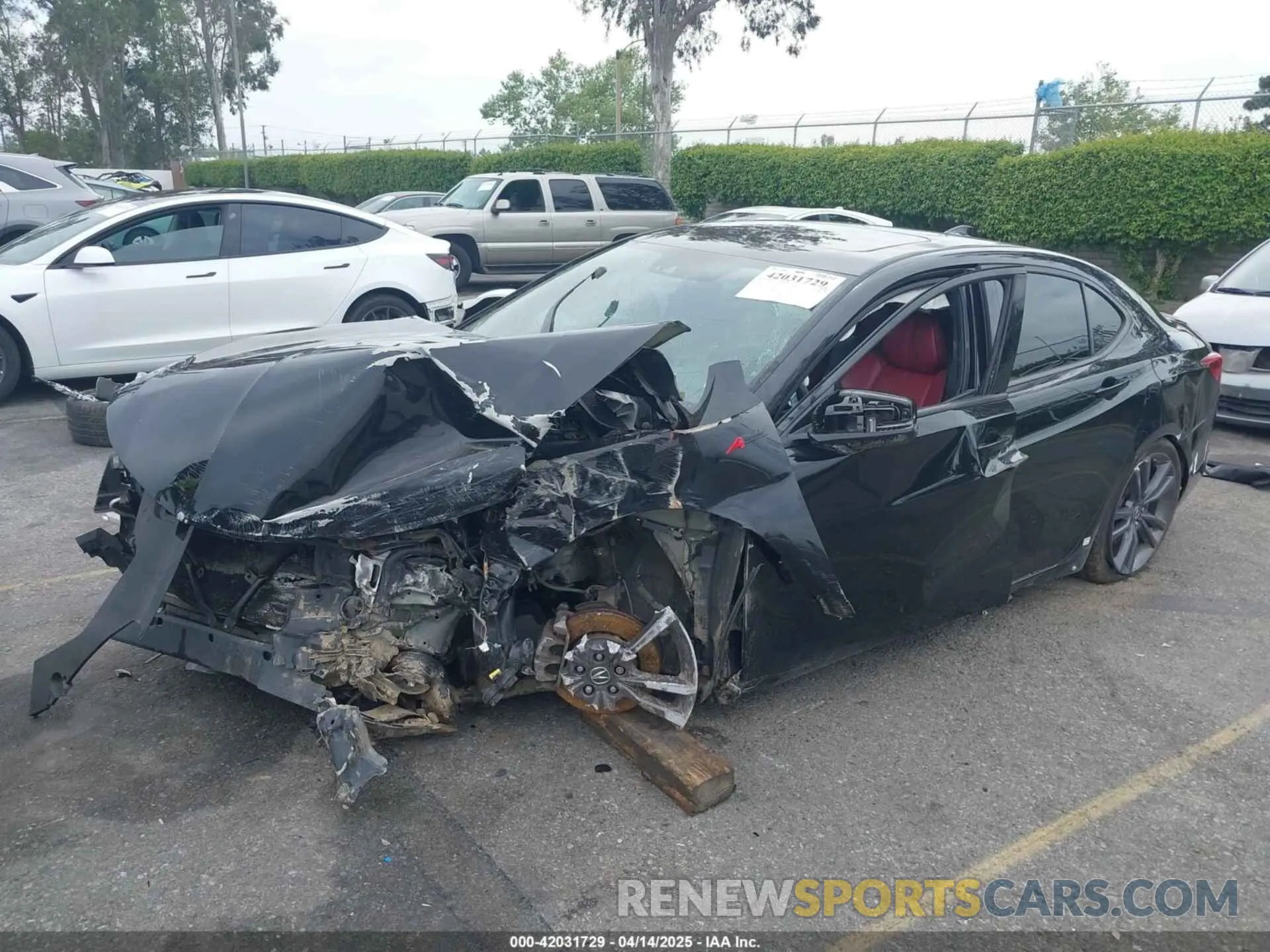 2 Photograph of a damaged car 19UUB2F63KA002536 ACURA TLX 2019