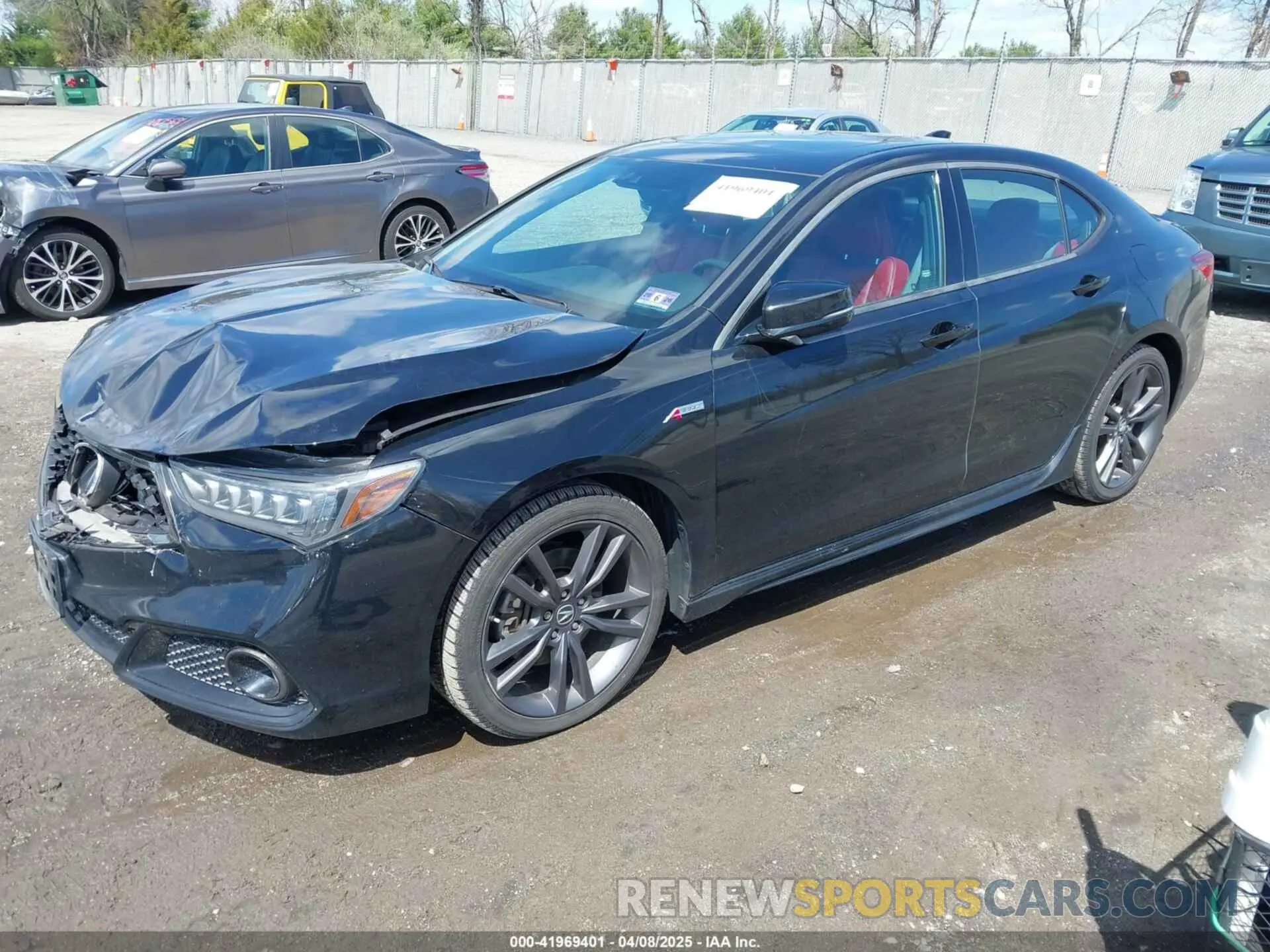 2 Photograph of a damaged car 19UUB2F66KA004345 ACURA TLX 2019