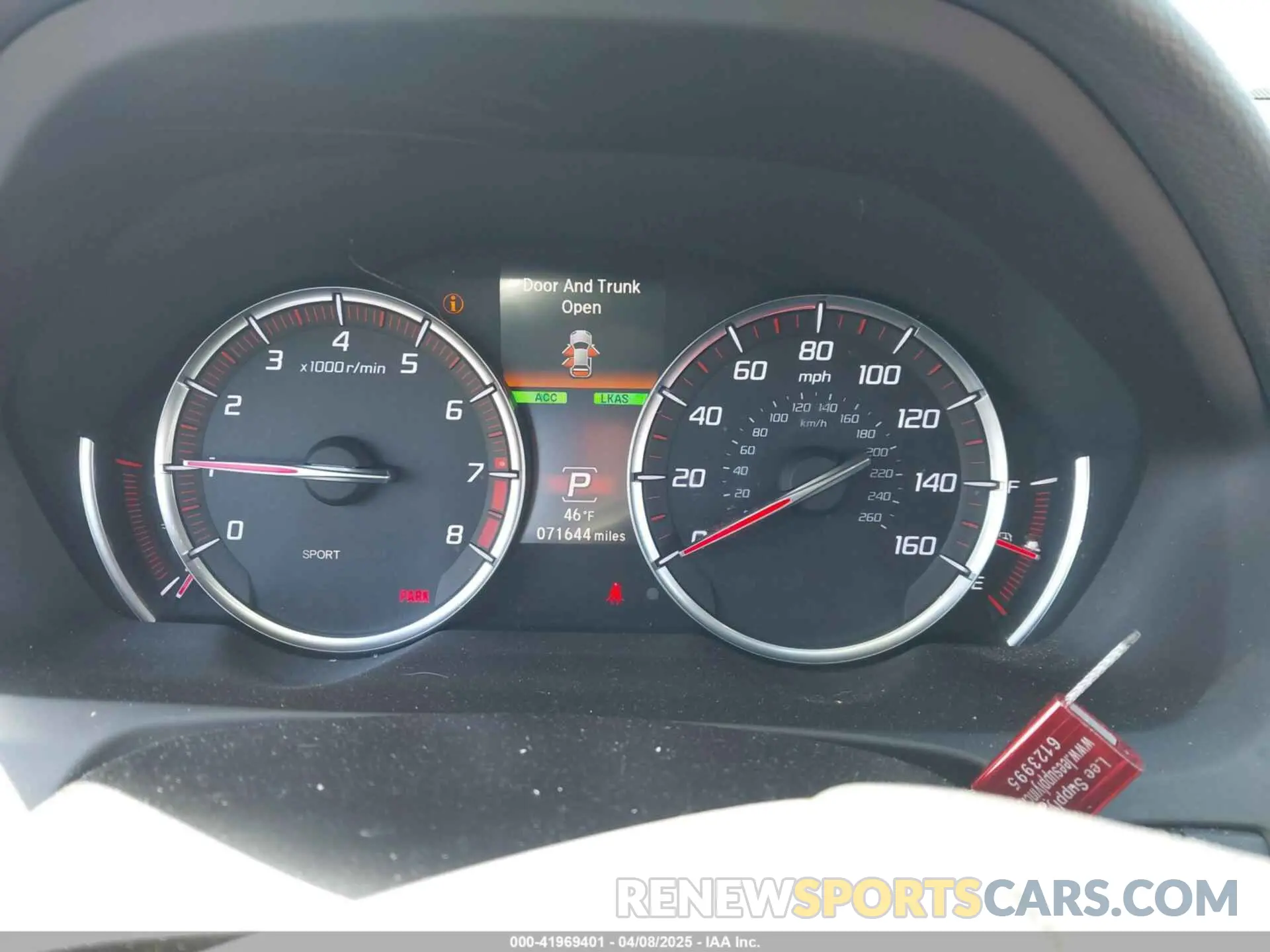 7 Photograph of a damaged car 19UUB2F66KA004345 ACURA TLX 2019