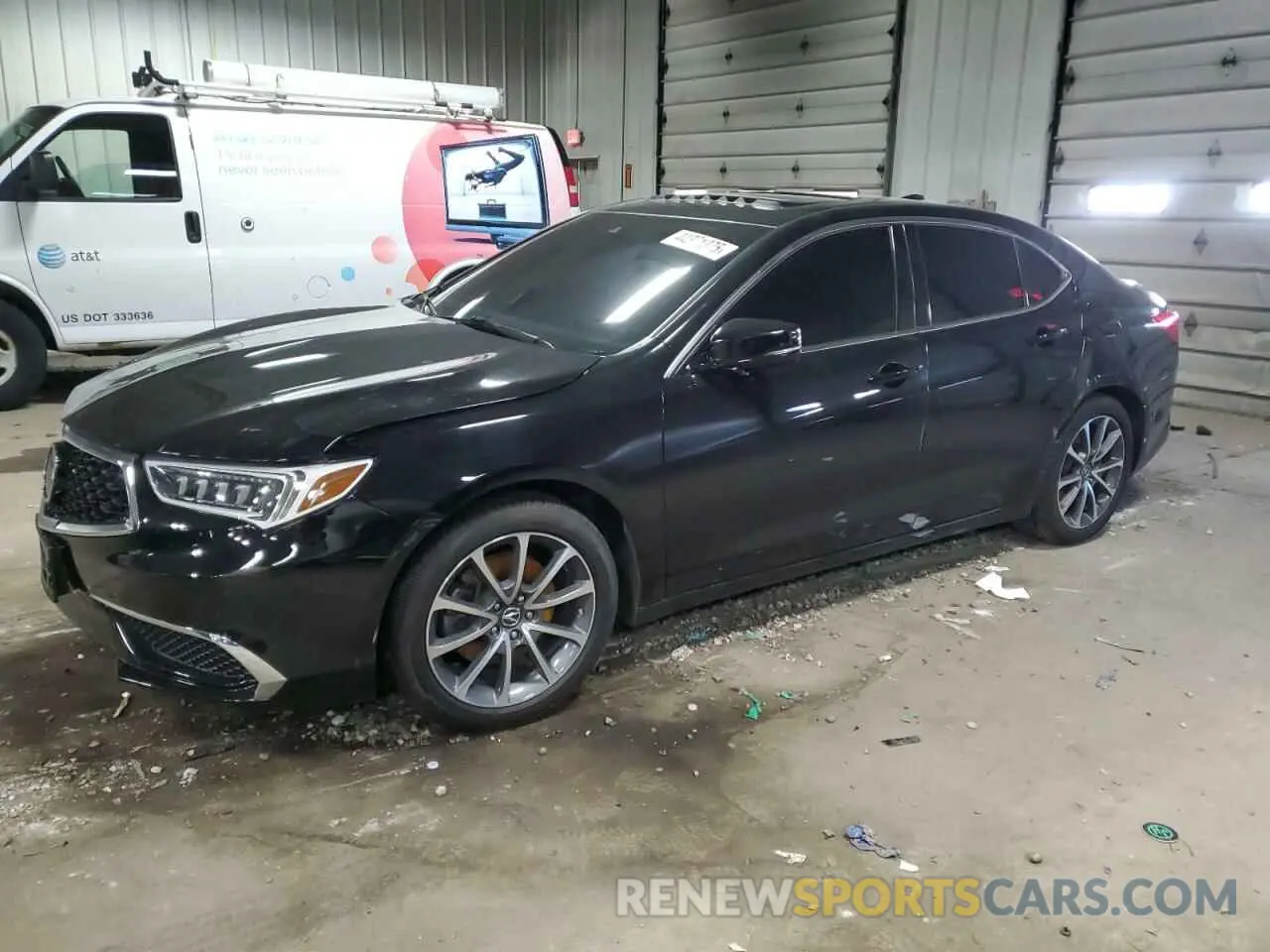 1 Photograph of a damaged car 19UUB3F38KA004536 ACURA TLX 2019