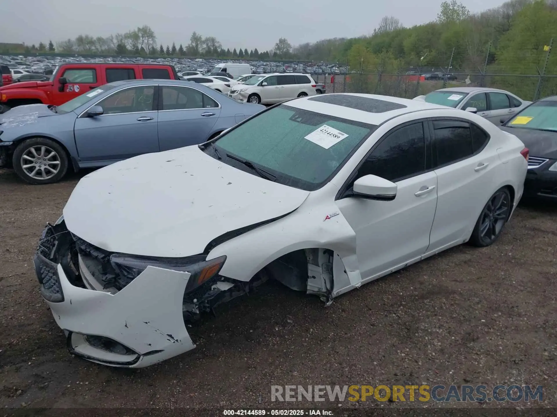 2 Photograph of a damaged car 19UUB3F63KA800671 ACURA TLX 2019