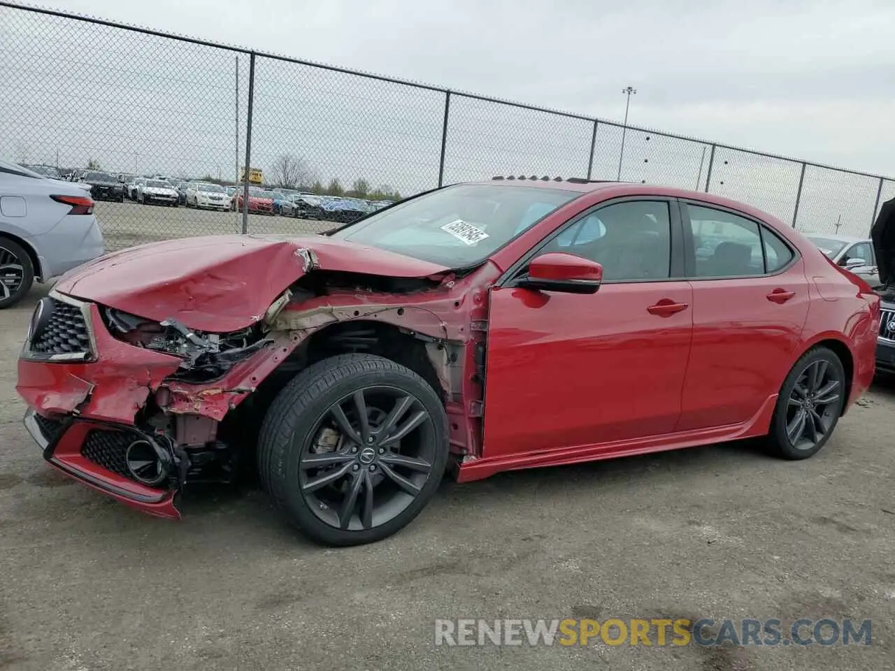 1 Photograph of a damaged car 19UUB3F64KA004642 ACURA TLX 2019