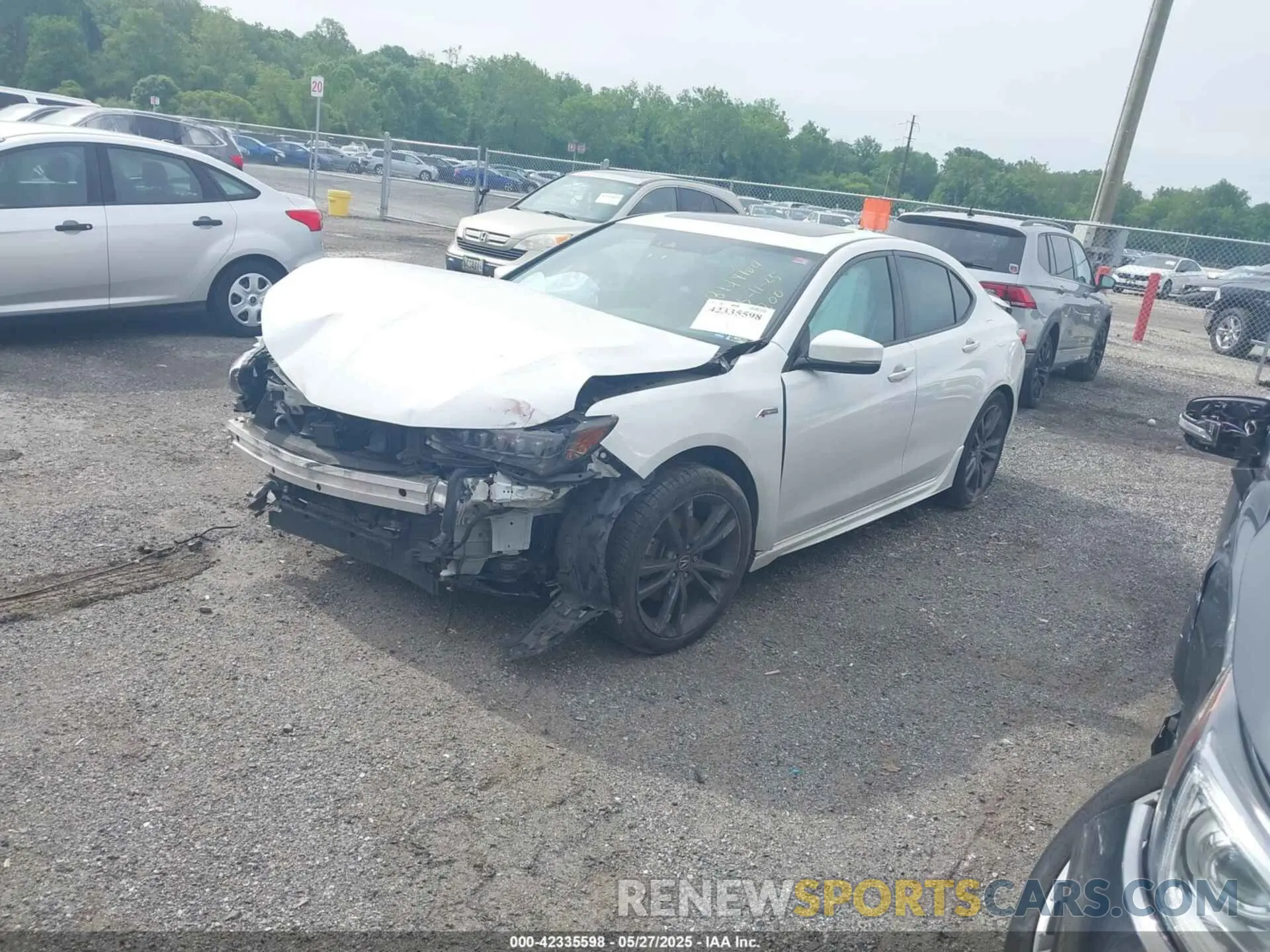 2 Photograph of a damaged car 19UUB3F65KA002382 ACURA TLX 2019