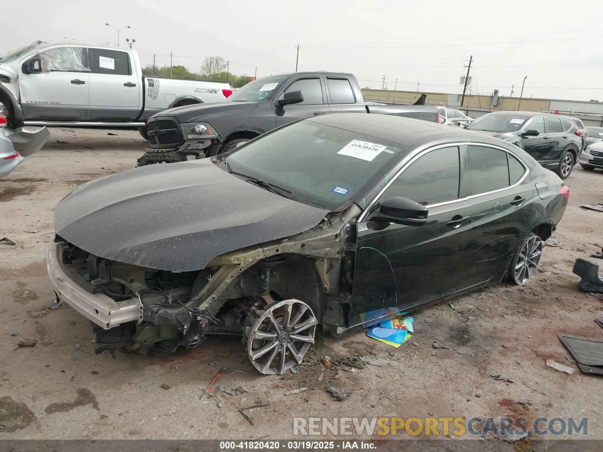 2 Photograph of a damaged car 19UUB1F32LA002657 ACURA TLX 2020