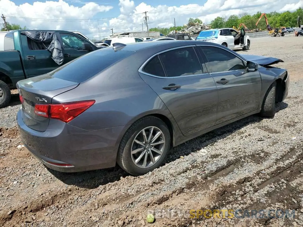 3 Photograph of a damaged car 19UUB1F34LA008296 ACURA TLX 2020