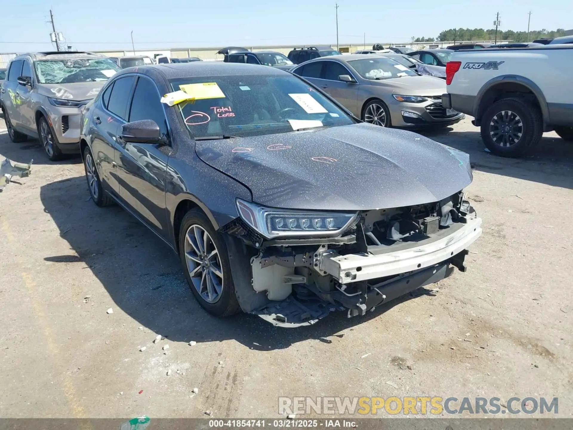 1 Photograph of a damaged car 19UUB1F3XLA011087 ACURA TLX 2020