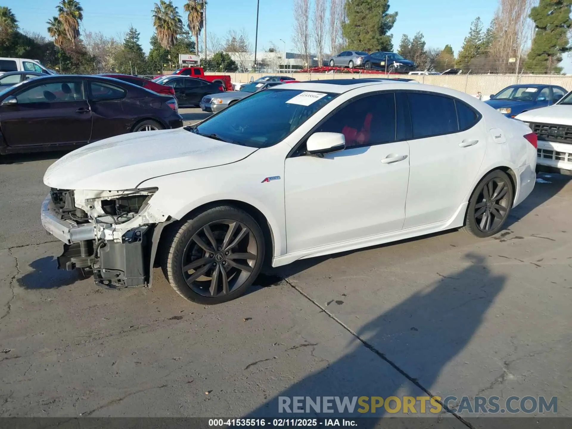 2 Photograph of a damaged car 19UUB1F60LA009391 ACURA TLX 2020