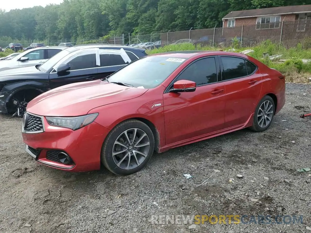 1 Photograph of a damaged car 19UUB1F60LA012131 ACURA TLX 2020
