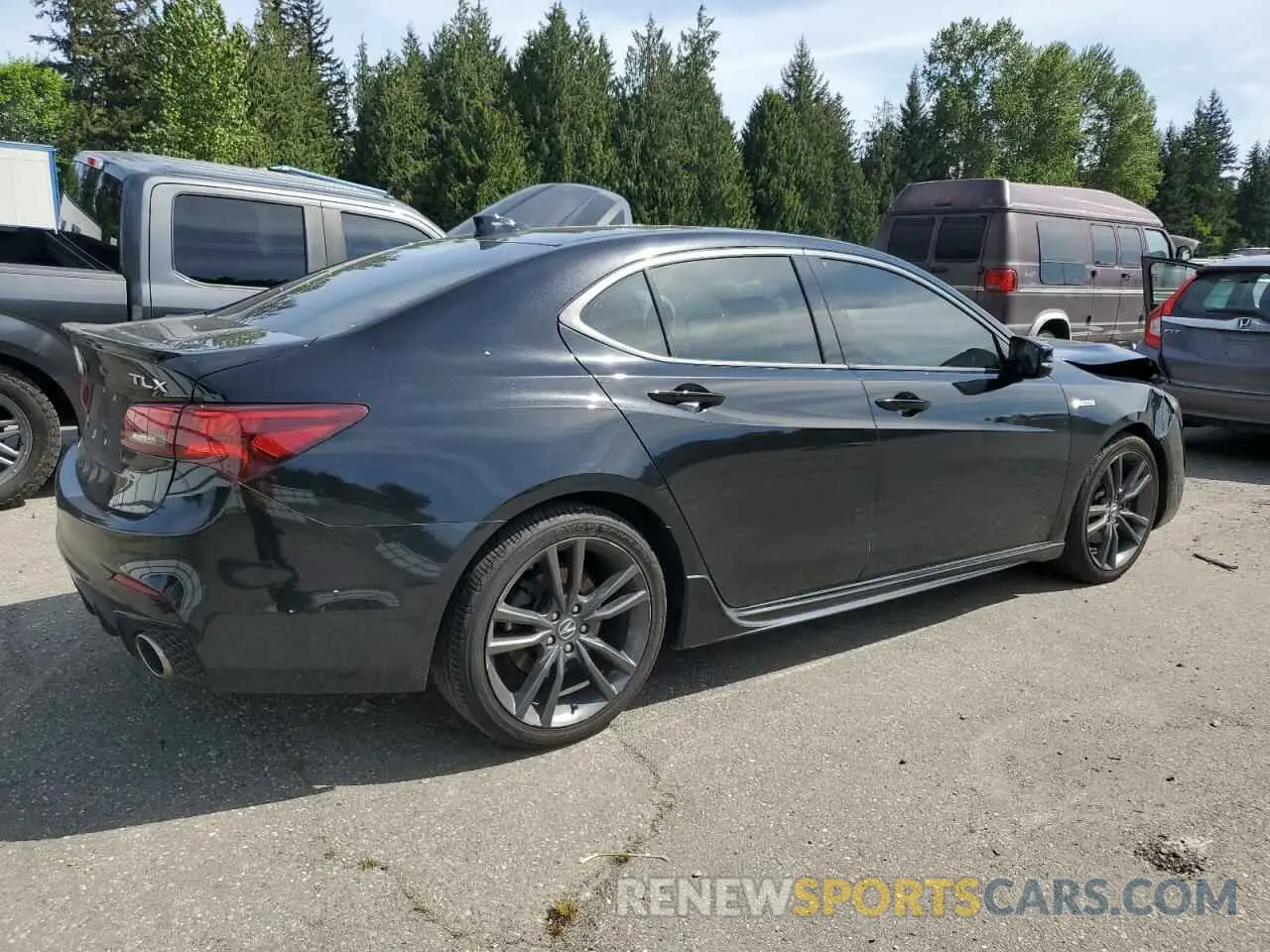 3 Photograph of a damaged car 19UUB1F60LA800505 ACURA TLX 2020