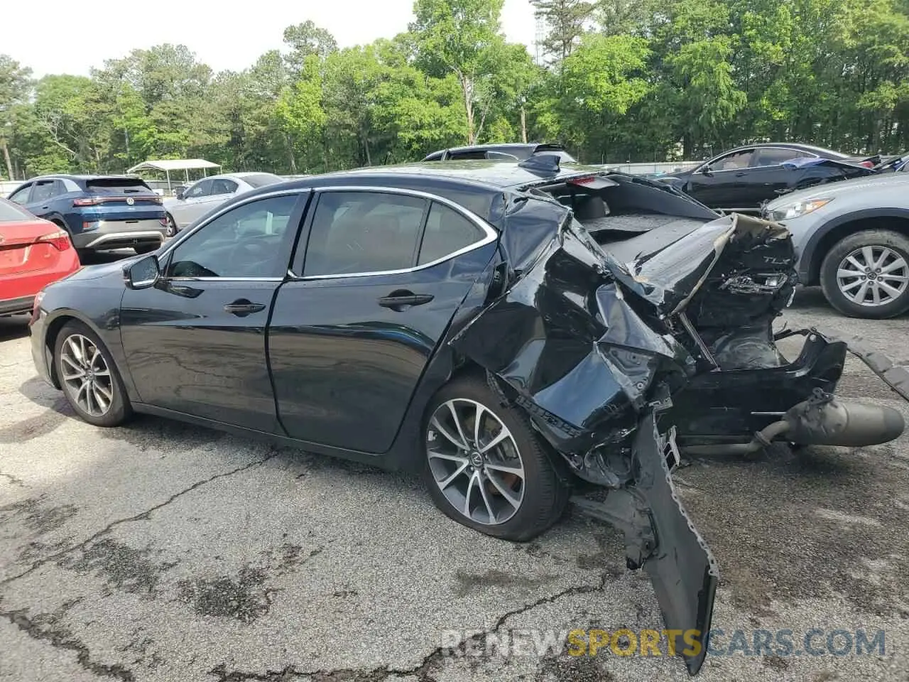 2 Photograph of a damaged car 19UUB2F36LA005633 ACURA TLX 2020