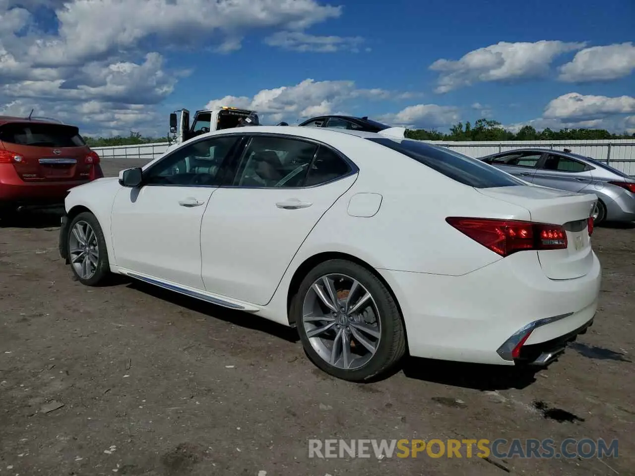 2 Photograph of a damaged car 19UUB2F45LA002554 ACURA TLX 2020
