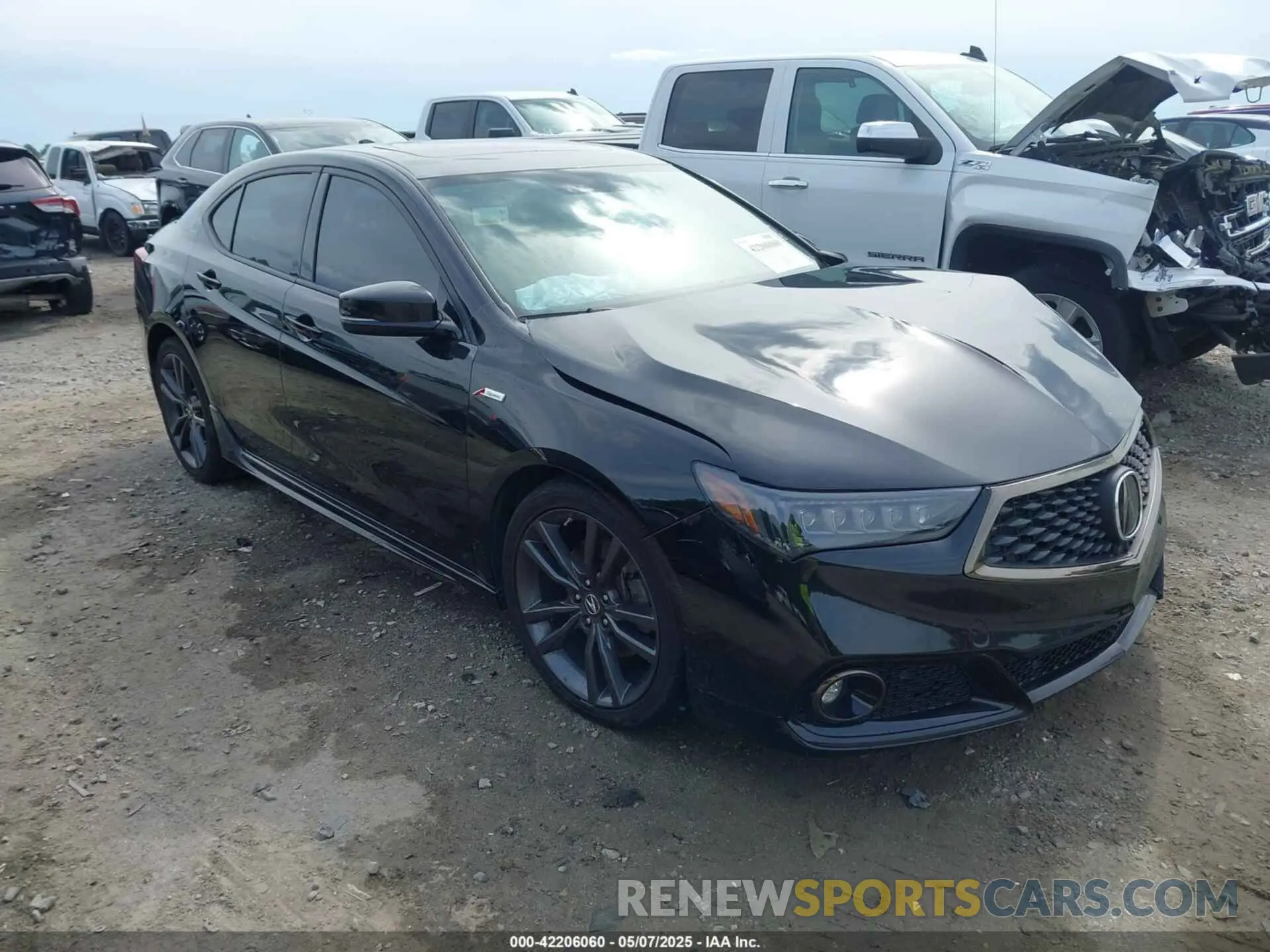 1 Photograph of a damaged car 19UUB3F62LA002387 ACURA TLX 2020