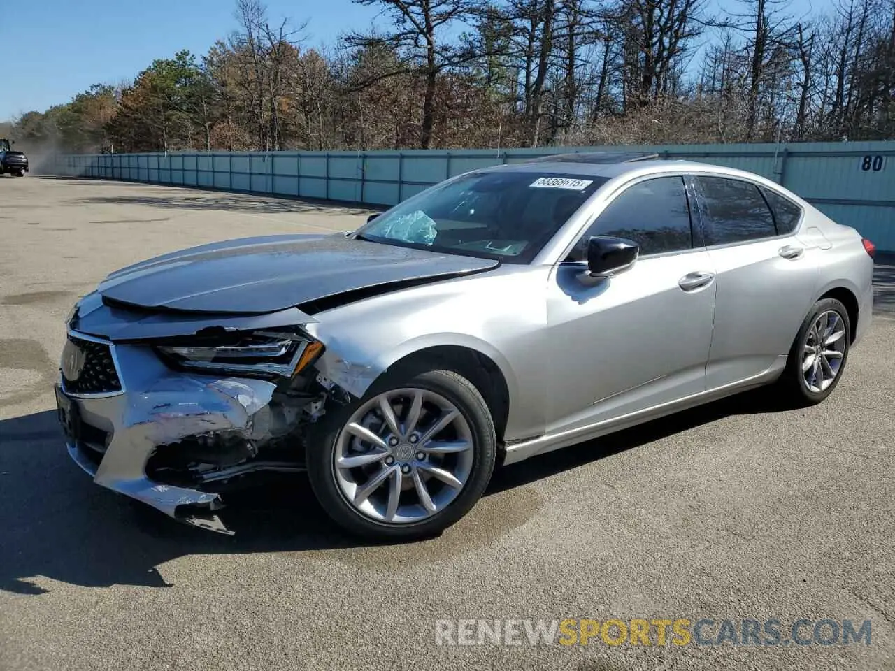 1 Photograph of a damaged car 19UUB5F30MA003198 ACURA TLX 2021