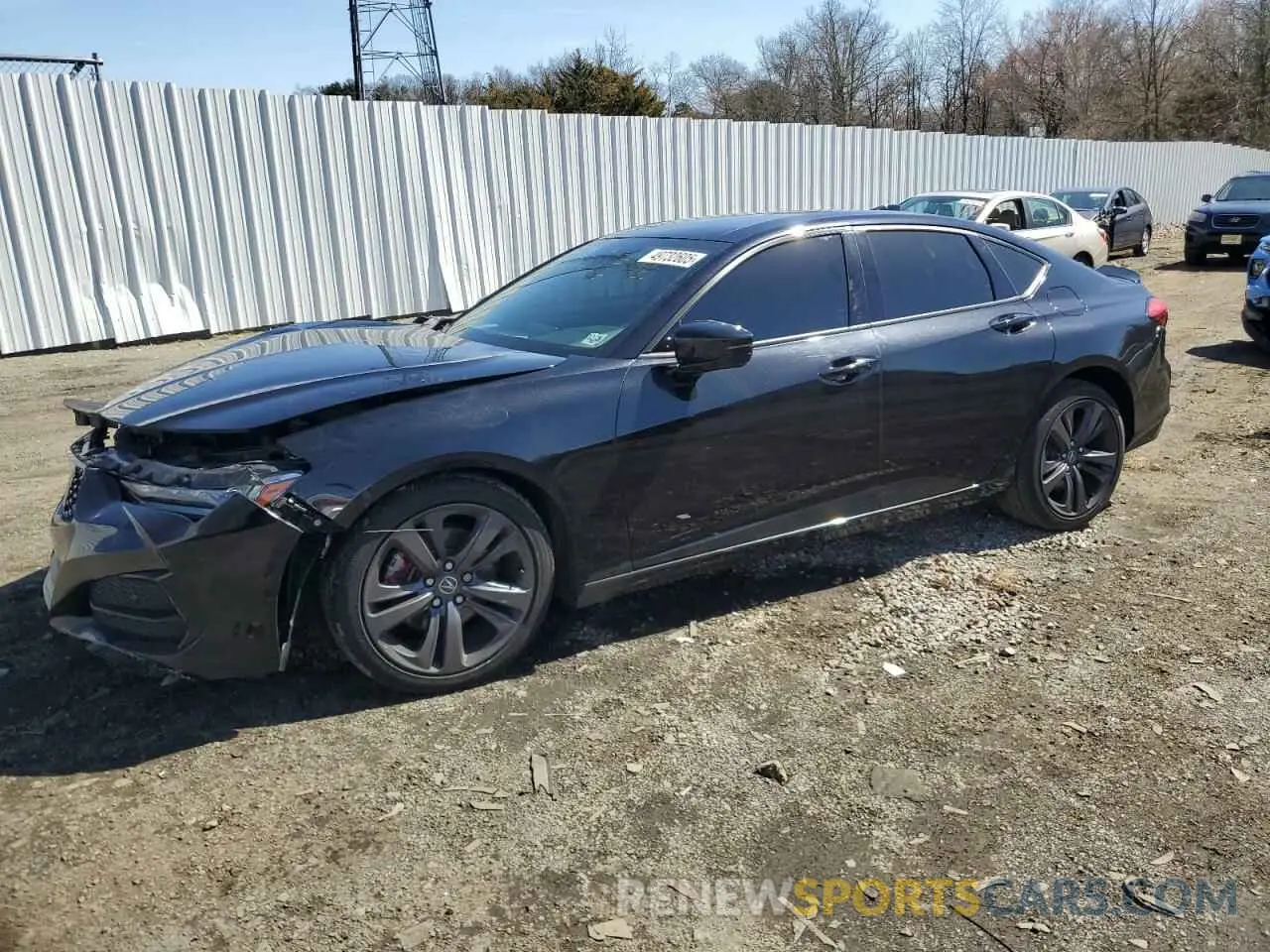 1 Photograph of a damaged car 19UUB5F37MA000363 ACURA TLX 2021
