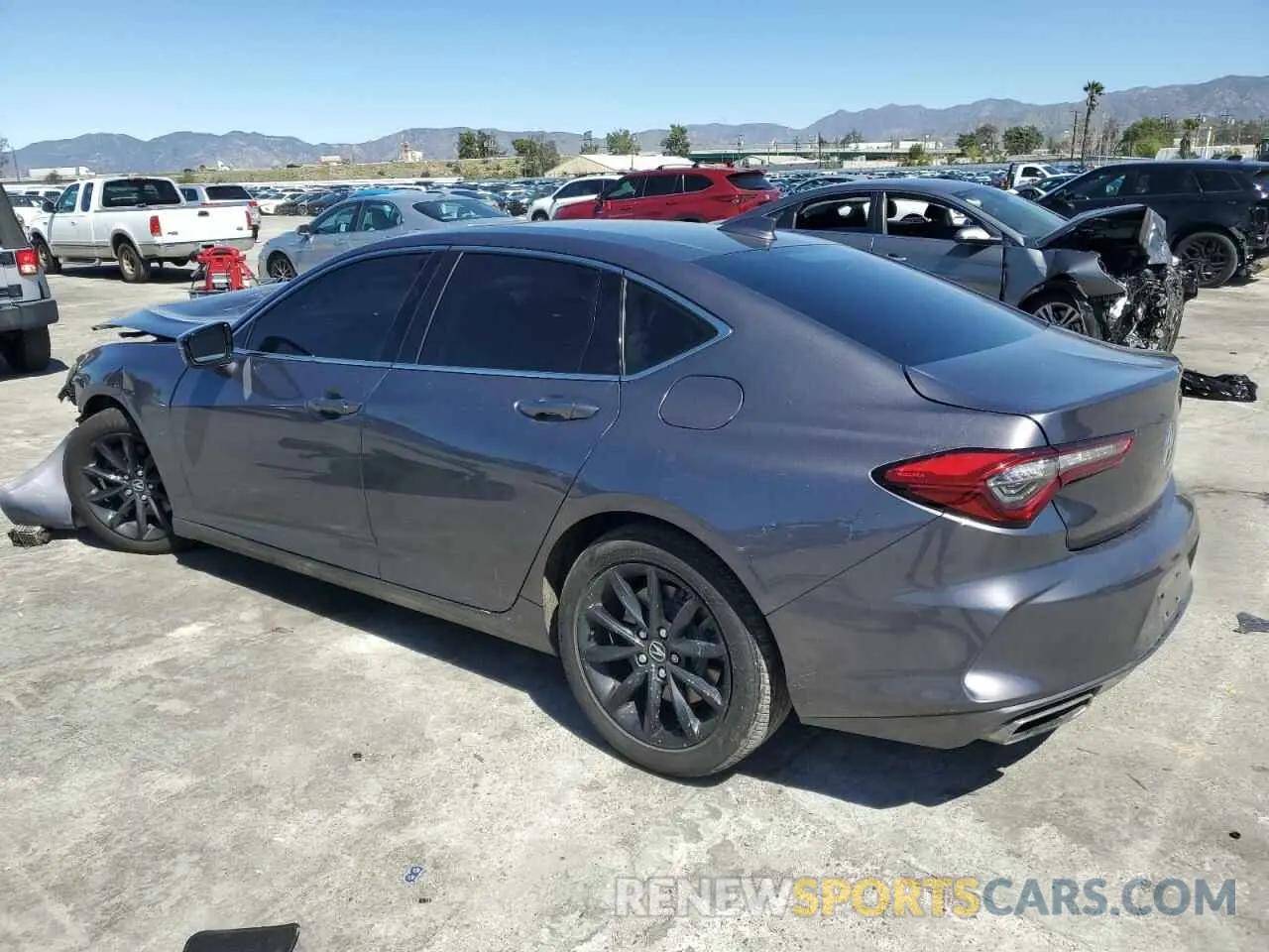2 Photograph of a damaged car 19UUB5F37MA015526 ACURA TLX 2021
