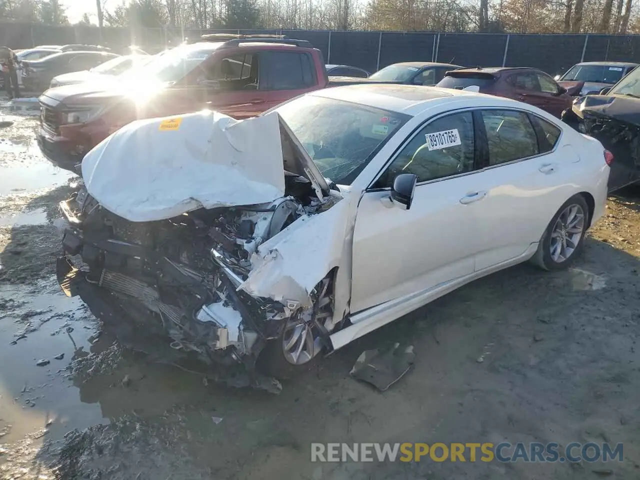 1 Photograph of a damaged car 19UUB5F39MA011428 ACURA TLX 2021