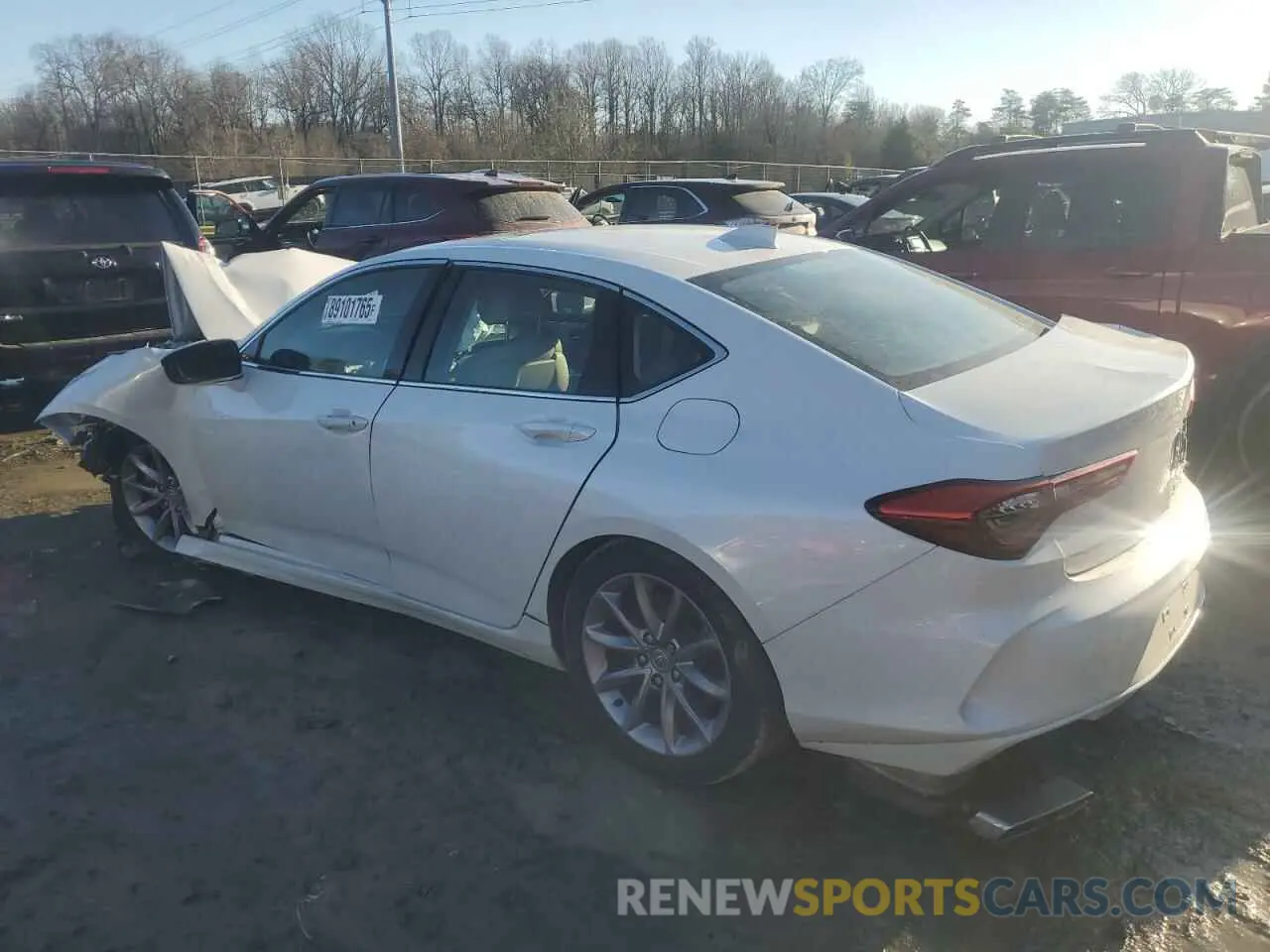 2 Photograph of a damaged car 19UUB5F39MA011428 ACURA TLX 2021
