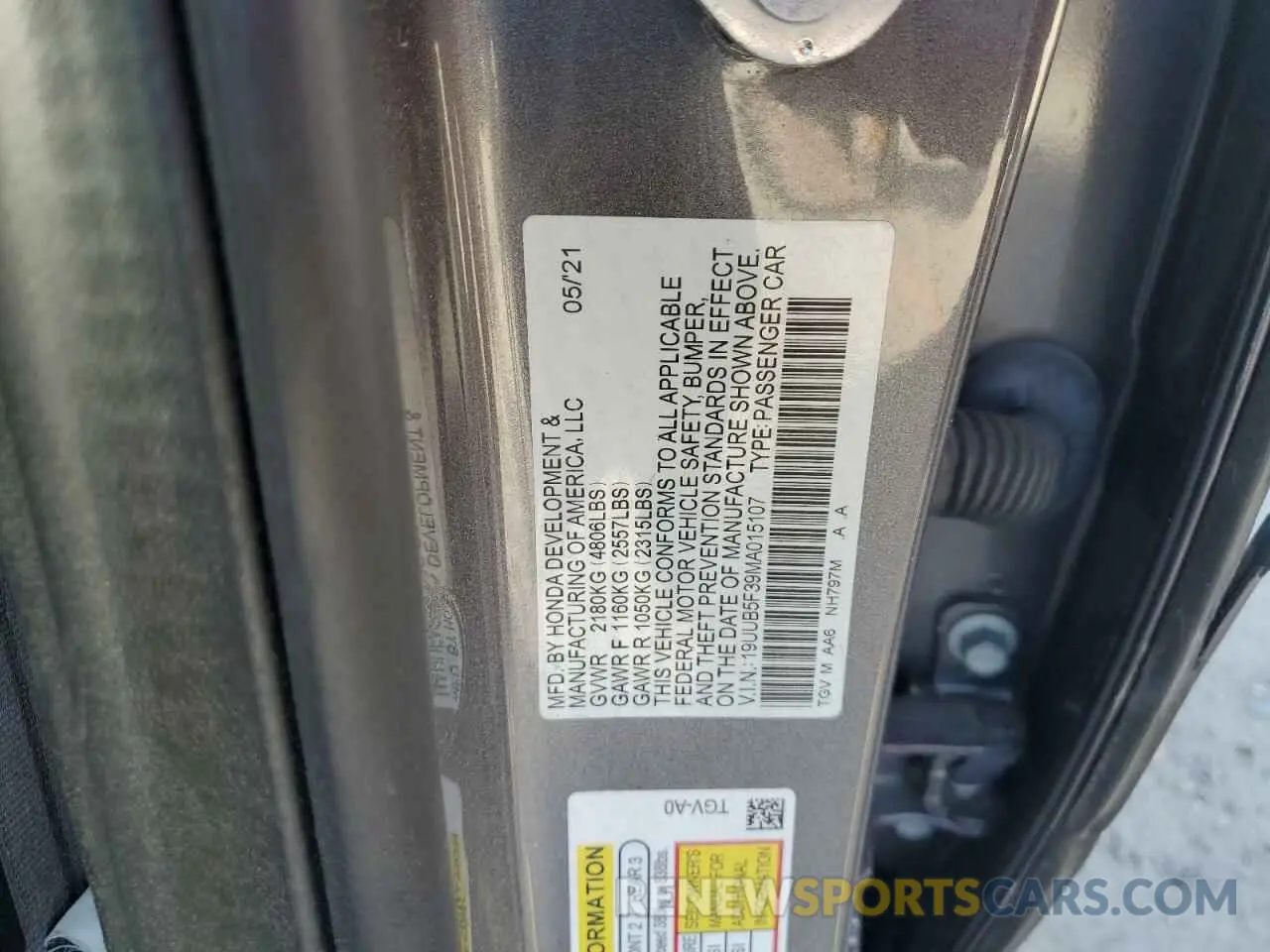 13 Photograph of a damaged car 19UUB5F39MA015107 ACURA TLX 2021