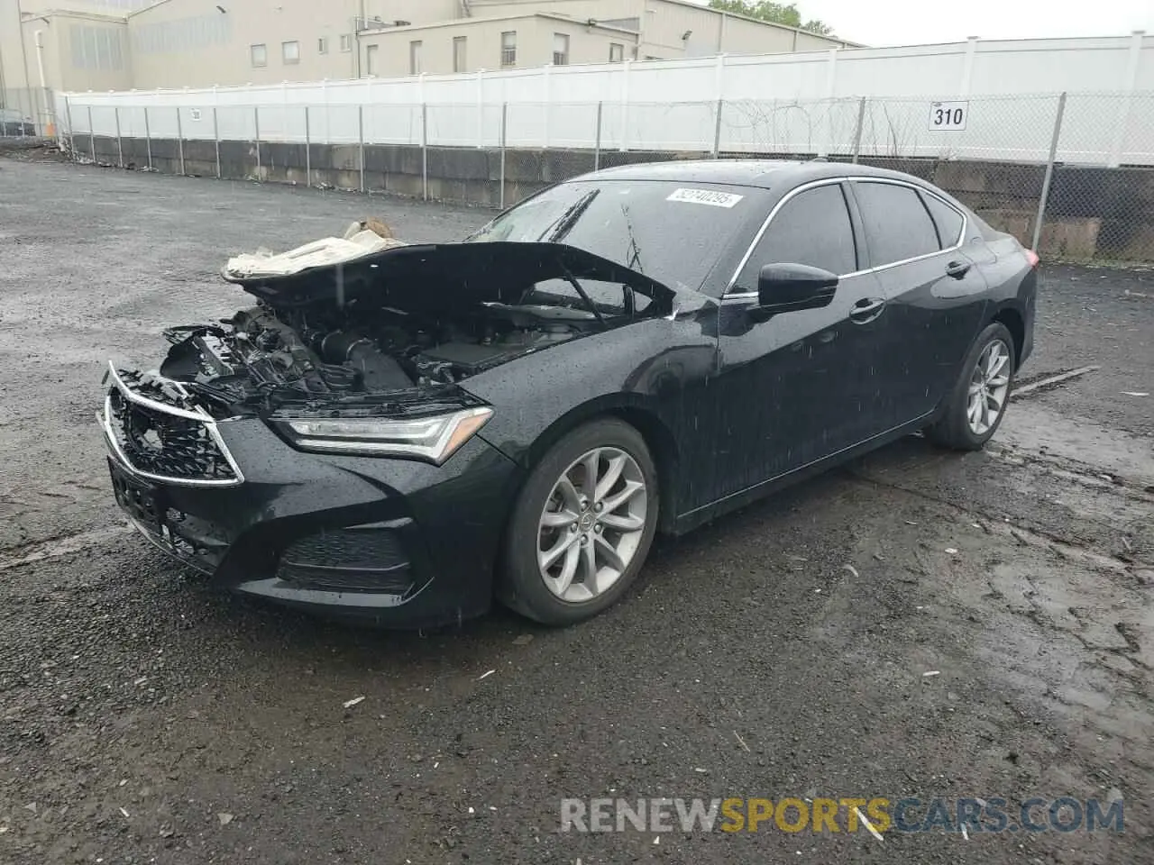 1 Photograph of a damaged car 19UUB5F3XMA016590 ACURA TLX 2021