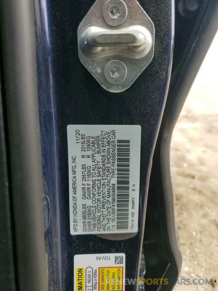 13 Photograph of a damaged car 19UUB5F41MA004868 ACURA TLX 2021