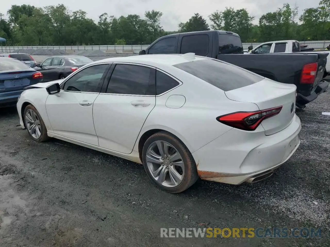 2 Photograph of a damaged car 19UUB5F41MA008113 ACURA TLX 2021