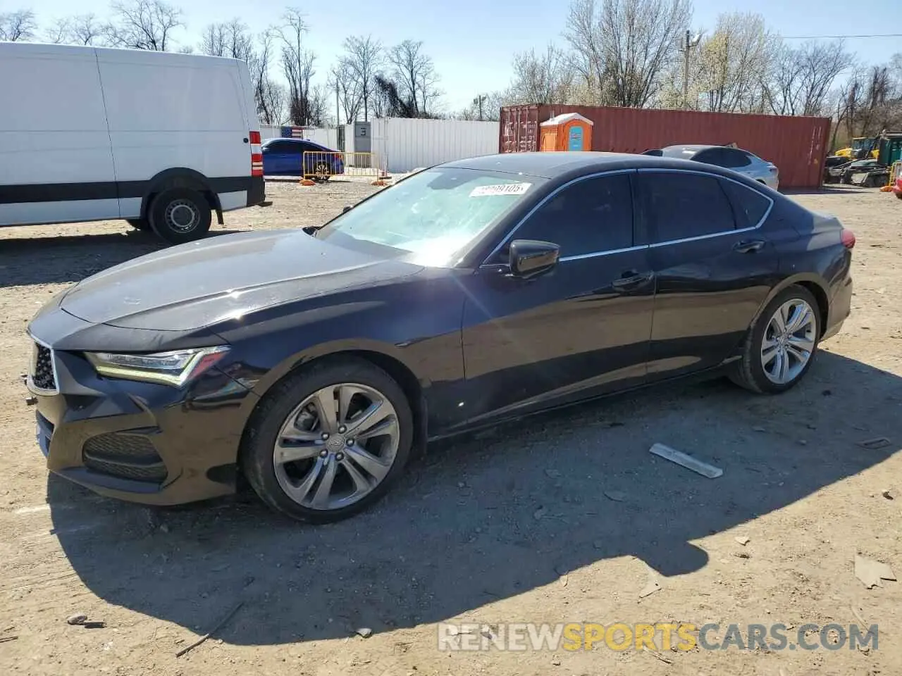 1 Photograph of a damaged car 19UUB5F42MA005804 ACURA TLX 2021