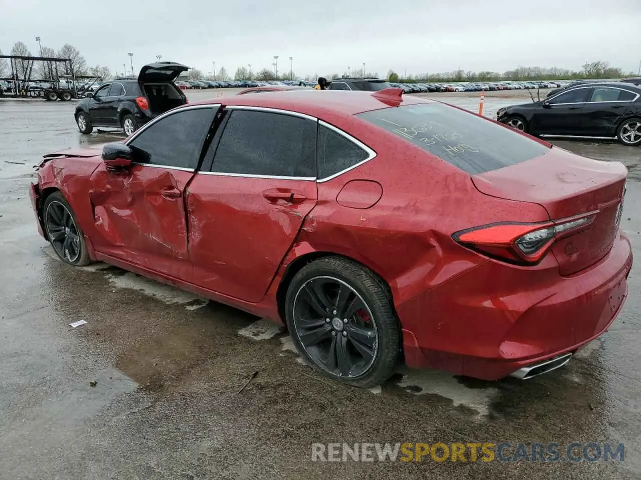 2 Photograph of a damaged car 19UUB5F42MA008752 ACURA TLX 2021
