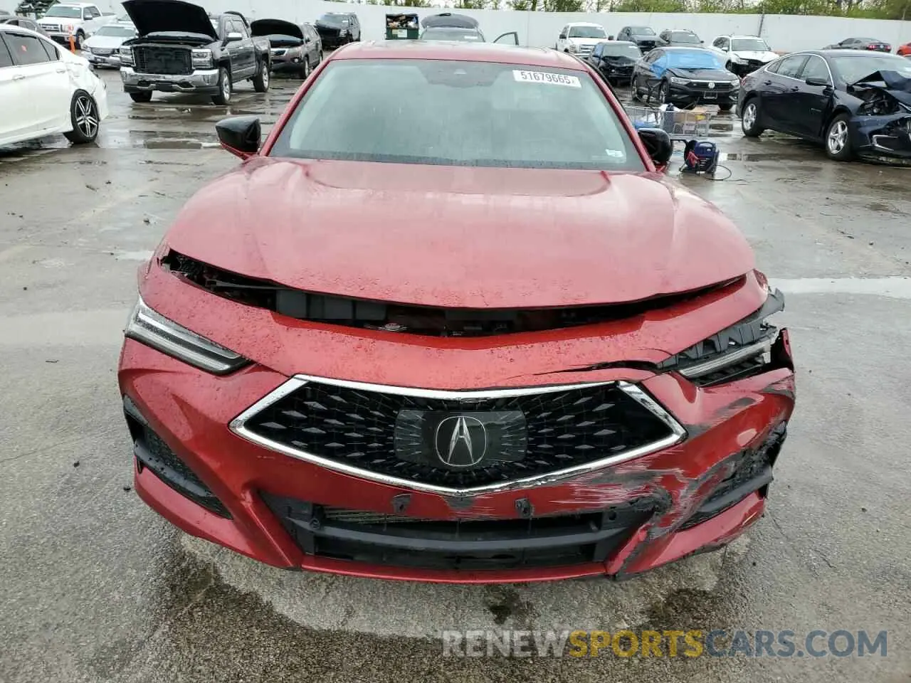 5 Photograph of a damaged car 19UUB5F42MA008752 ACURA TLX 2021