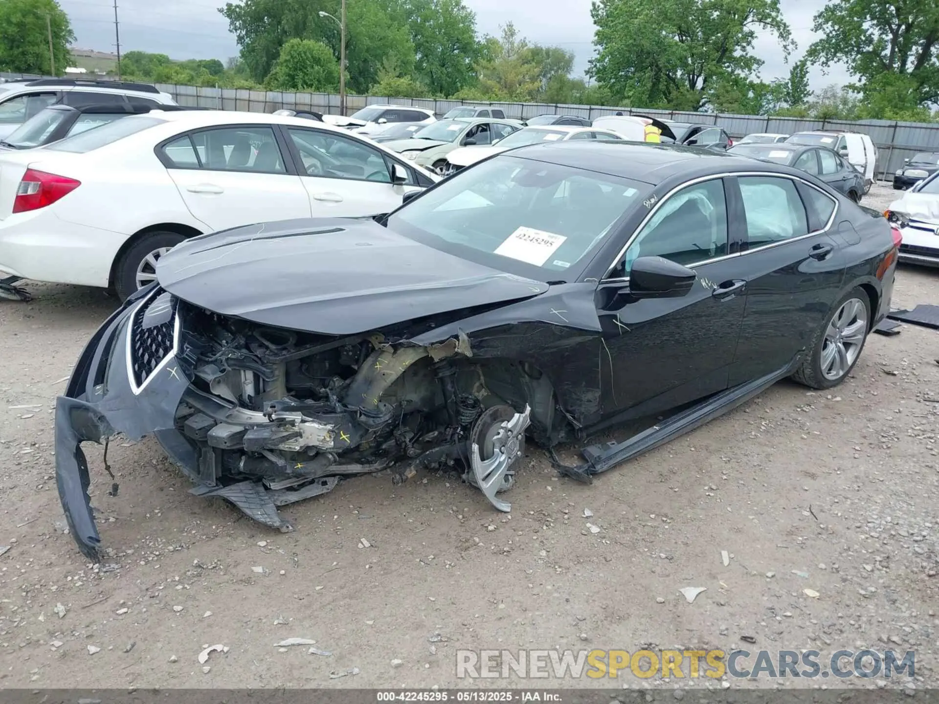 2 Photograph of a damaged car 19UUB5F42MA009559 ACURA TLX 2021
