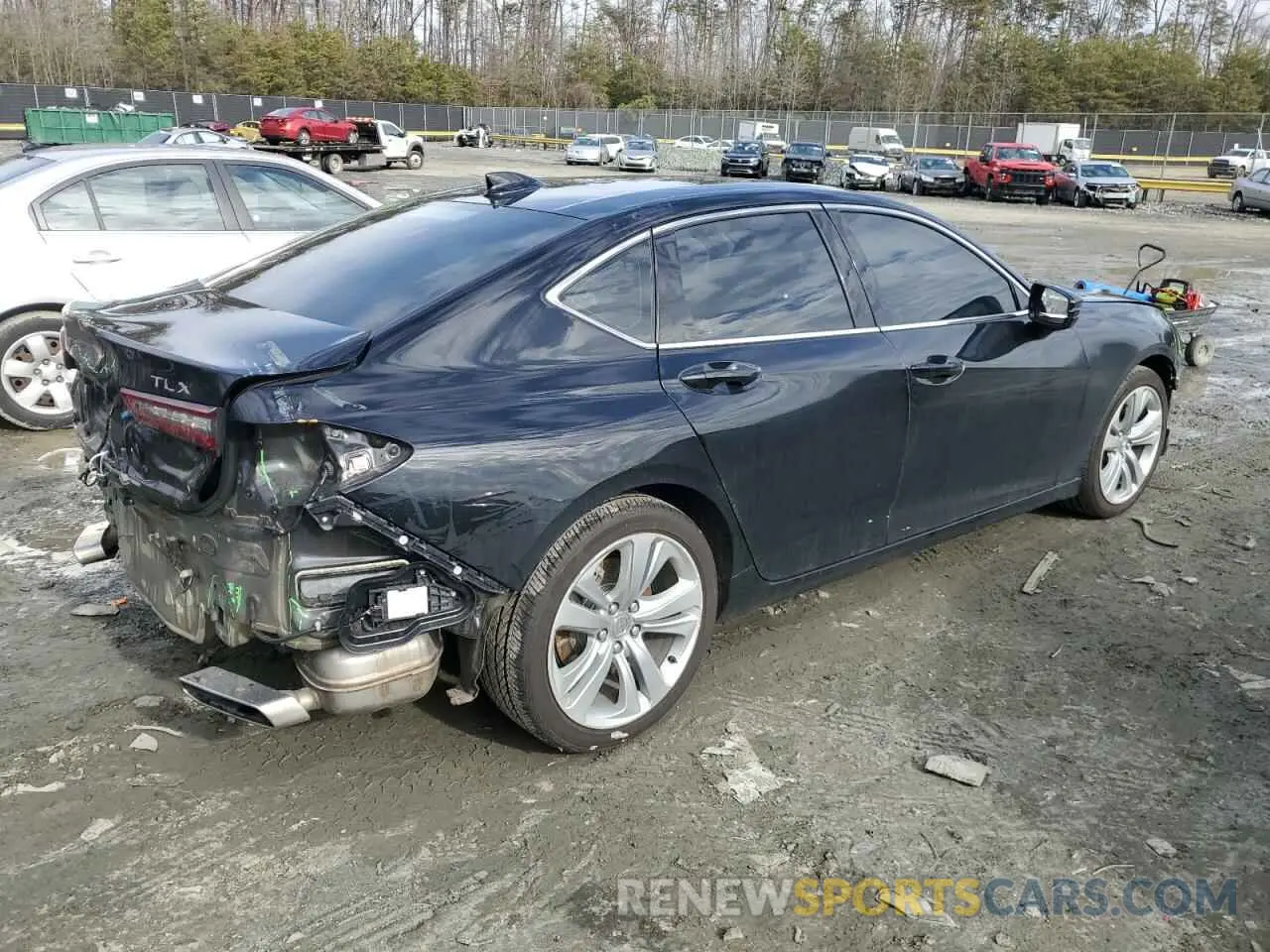 3 Photograph of a damaged car 19UUB5F42MA014759 ACURA TLX 2021