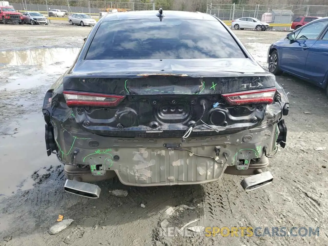 6 Photograph of a damaged car 19UUB5F42MA014759 ACURA TLX 2021