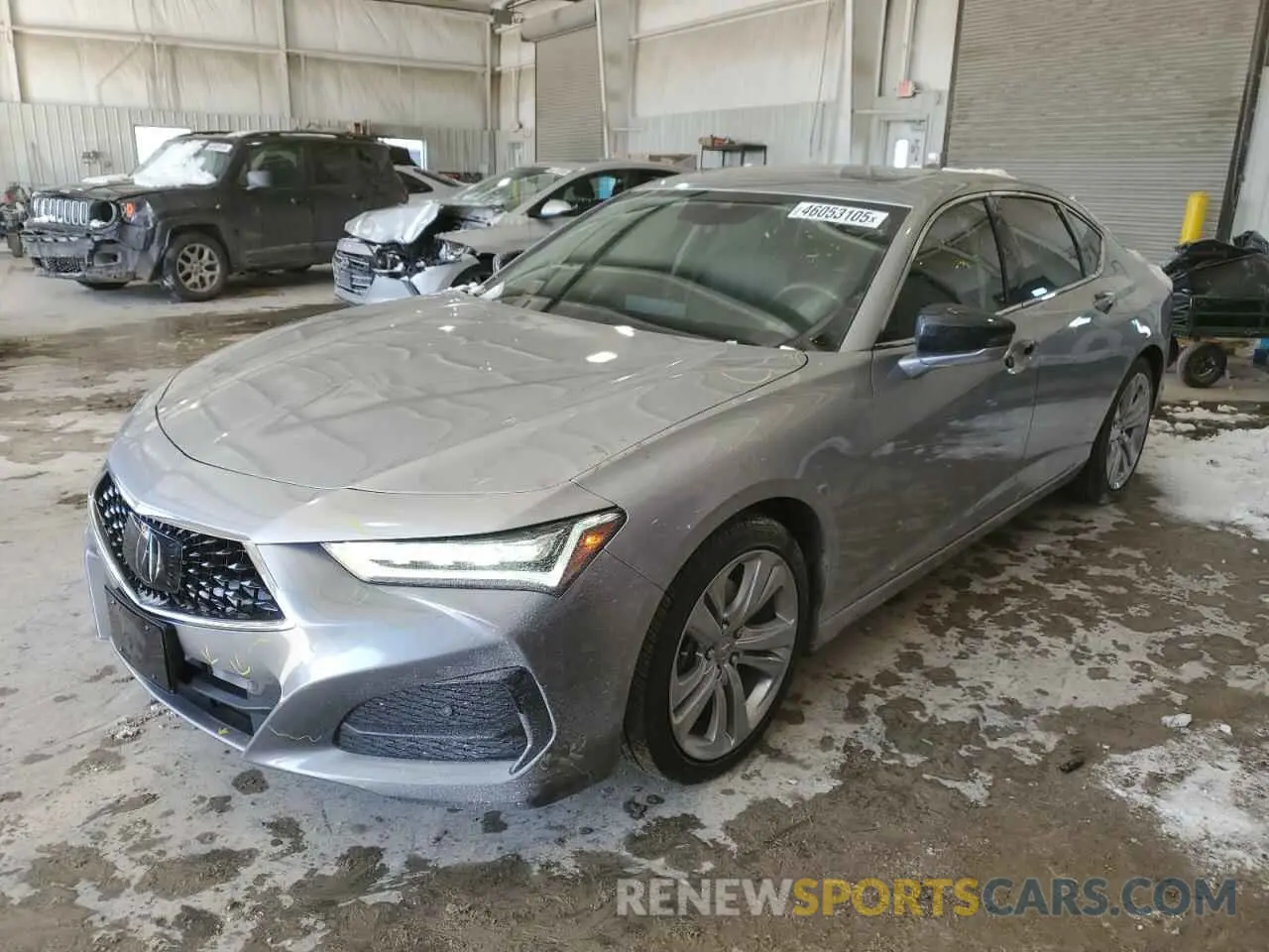 1 Photograph of a damaged car 19UUB5F43MA005021 ACURA TLX 2021