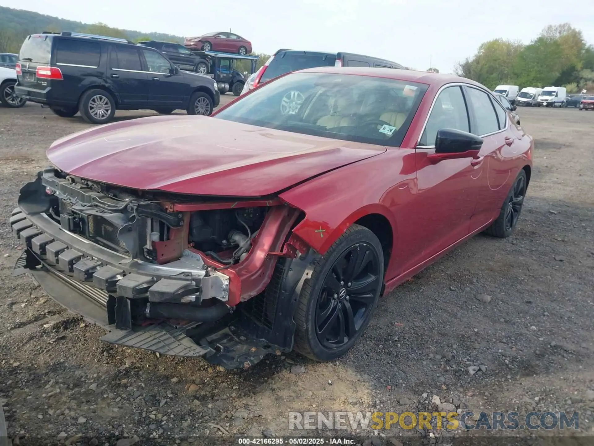 2 Photograph of a damaged car 19UUB5F44MA012074 ACURA TLX 2021