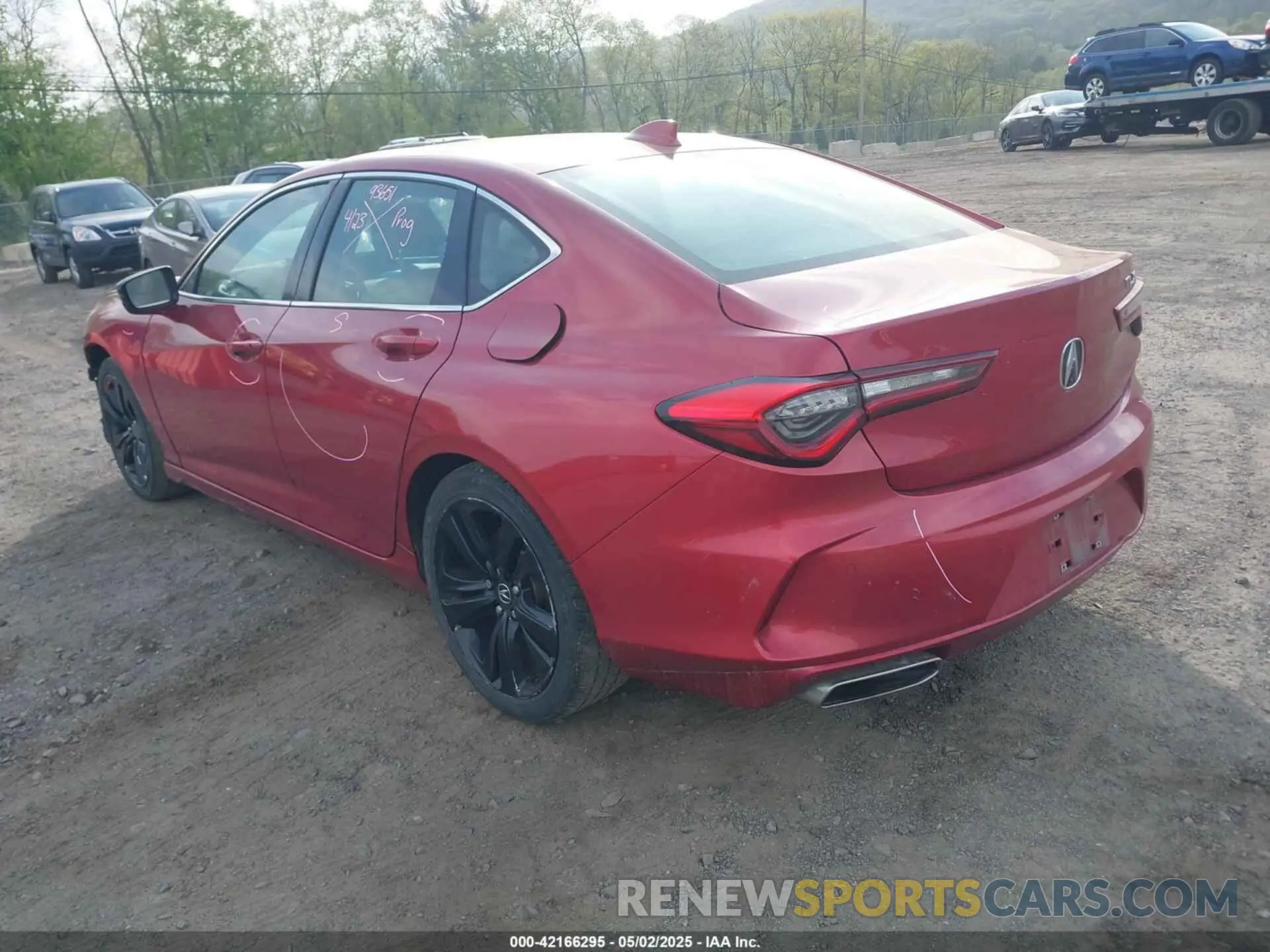 3 Photograph of a damaged car 19UUB5F44MA012074 ACURA TLX 2021