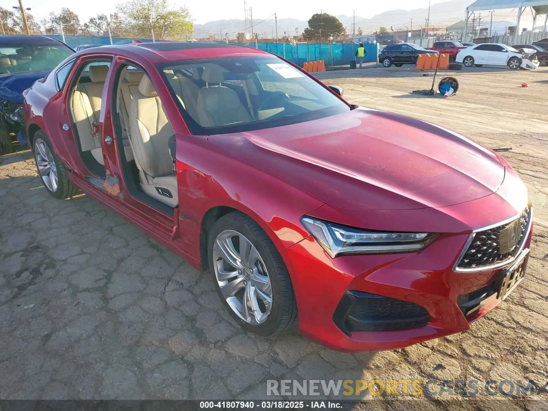 1 Фотография поврежденного автомобиля 19UUB5F45MA012066 ACURA TLX 2021