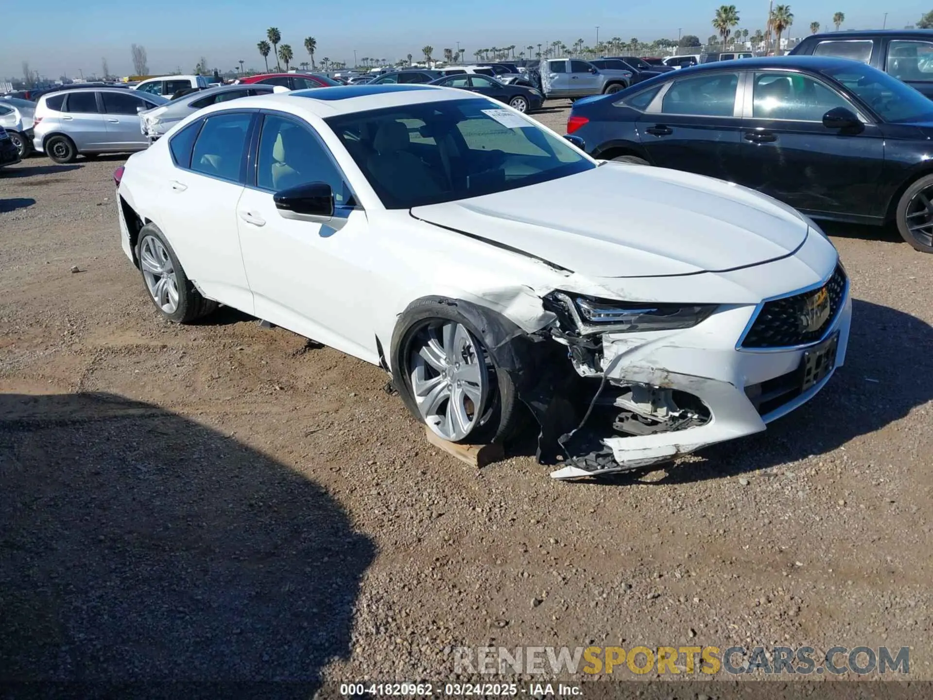 1 Фотография поврежденного автомобиля 19UUB5F48MA002731 ACURA TLX 2021