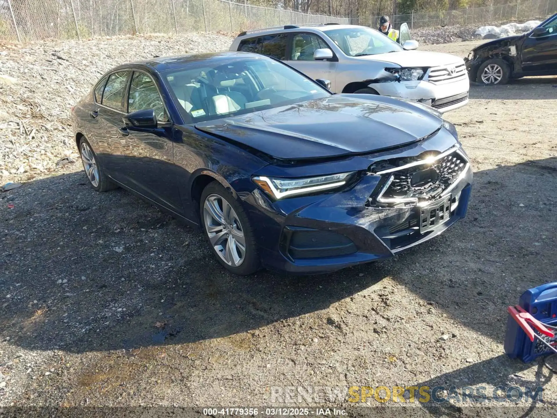 1 Photograph of a damaged car 19UUB5F48MA010750 ACURA TLX 2021