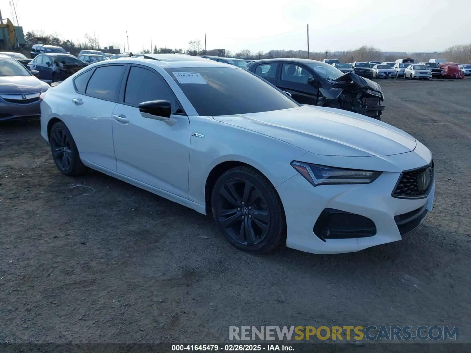 1 Photograph of a damaged car 19UUB5F50MA008399 ACURA TLX 2021