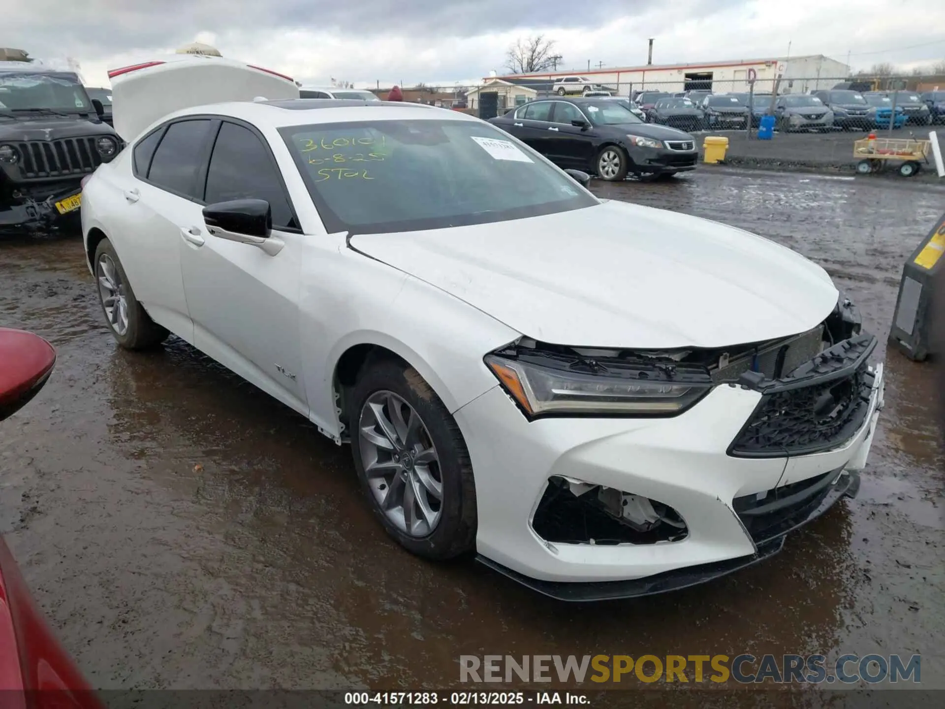 1 Photograph of a damaged car 19UUB5F53MA012897 ACURA TLX 2021
