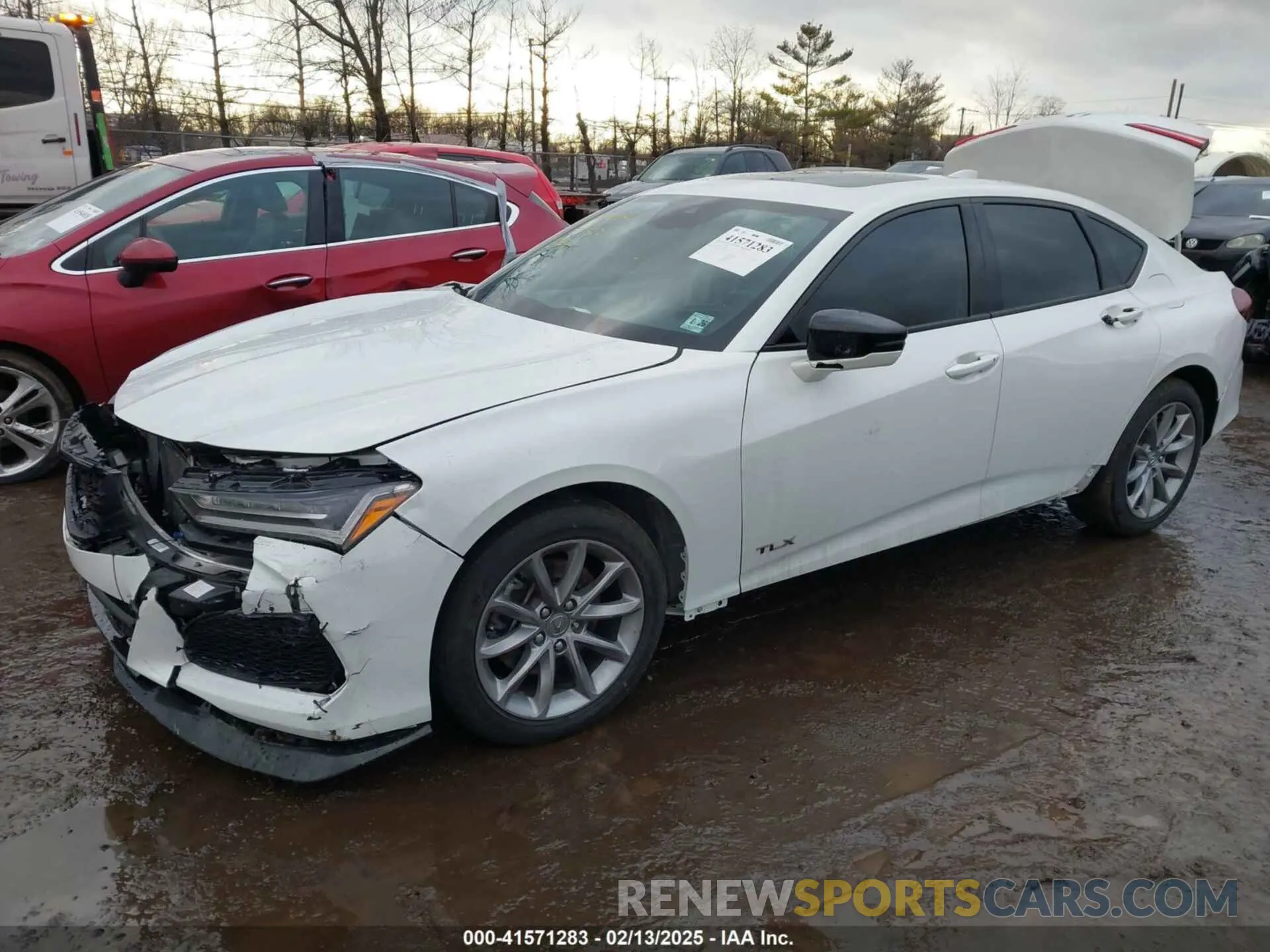 2 Photograph of a damaged car 19UUB5F53MA012897 ACURA TLX 2021