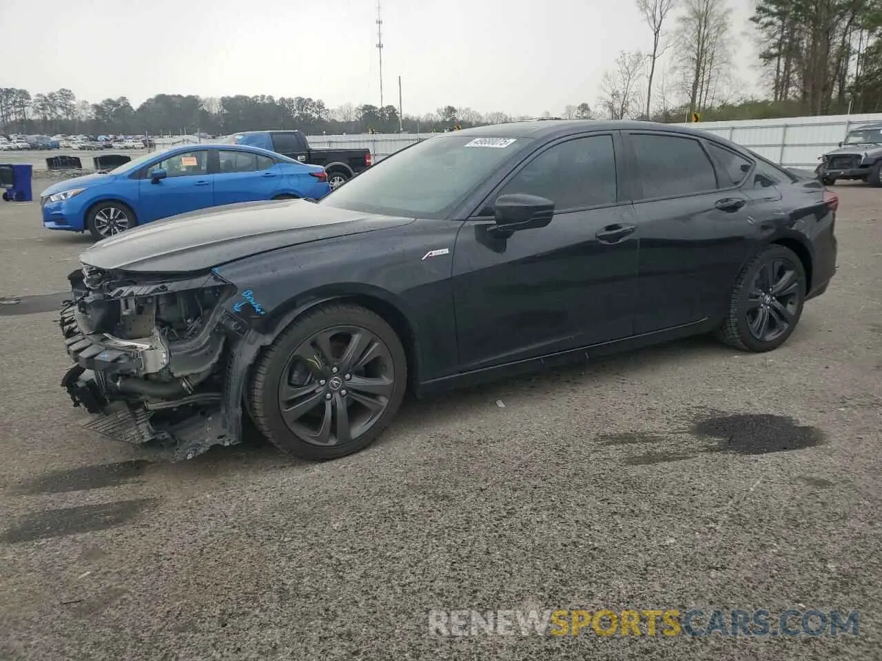 1 Photograph of a damaged car 19UUB5F59MA003282 ACURA TLX 2021