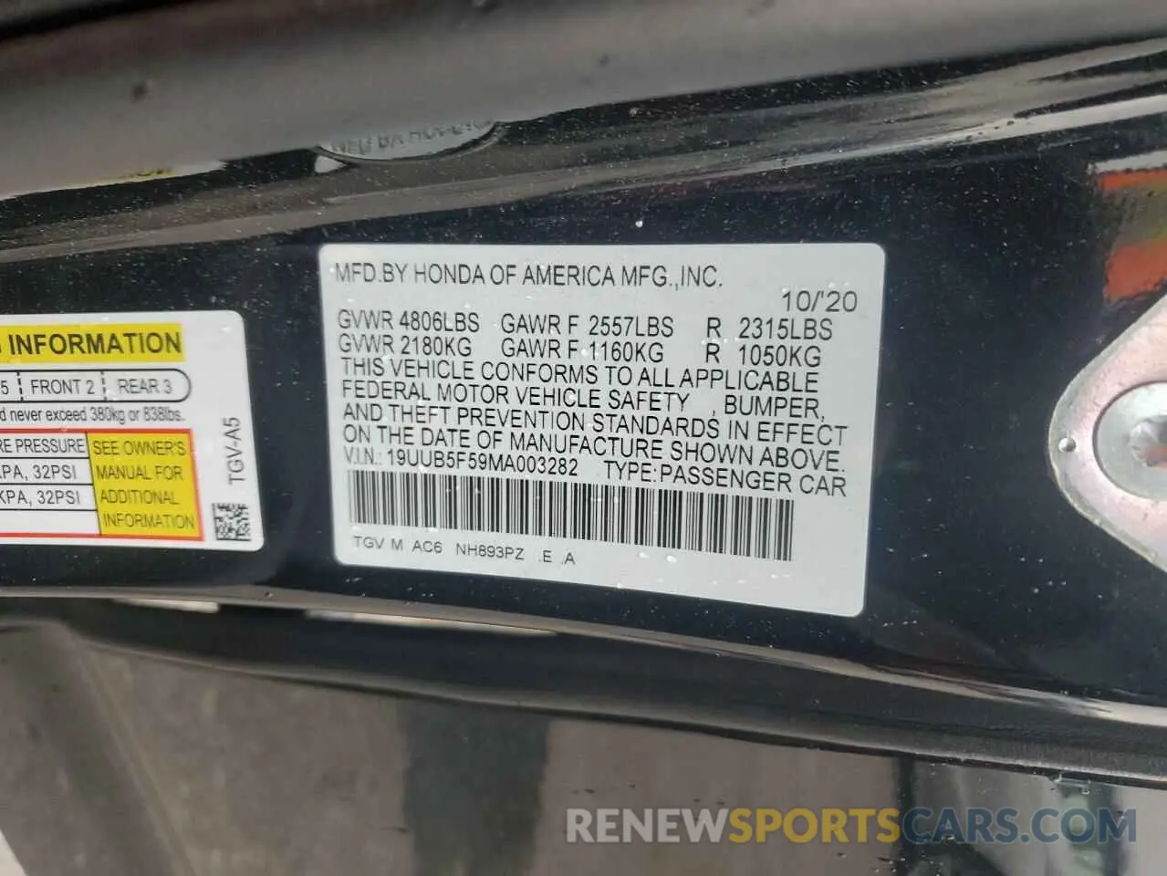 12 Photograph of a damaged car 19UUB5F59MA003282 ACURA TLX 2021