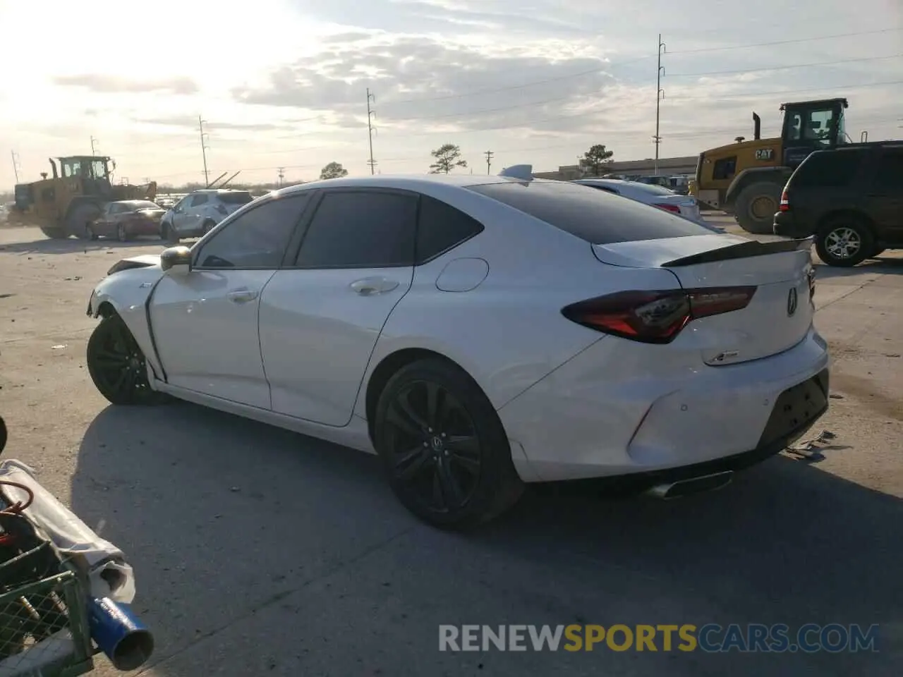 2 Photograph of a damaged car 19UUB5F59MA003377 ACURA TLX 2021
