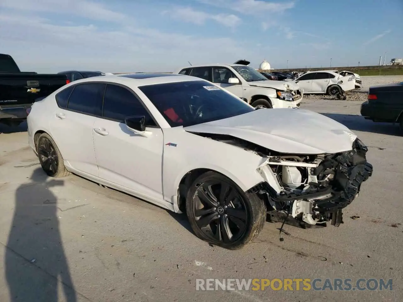 4 Photograph of a damaged car 19UUB5F59MA003377 ACURA TLX 2021